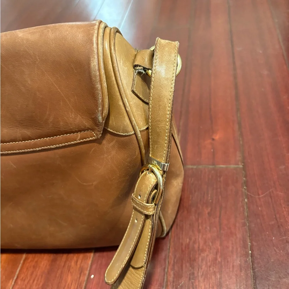 Vintage Gucci Brown Leather Shoulder Bag - Picture 9 of 16